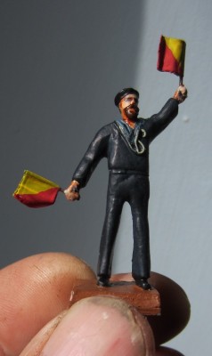 I was never very good at painting figures but I gave it my best shot.
