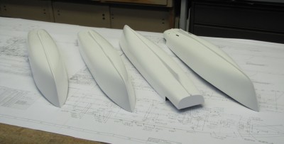 I left the first 2 hulls in the shop over the weekend....now there are 4