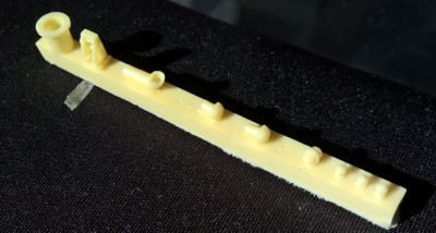 Fittings. Funnel, cowl vent, anchor winch, and lights/lanterns.