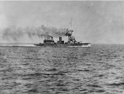 Captioned "New Zealand going into action at Heligoland Bight".